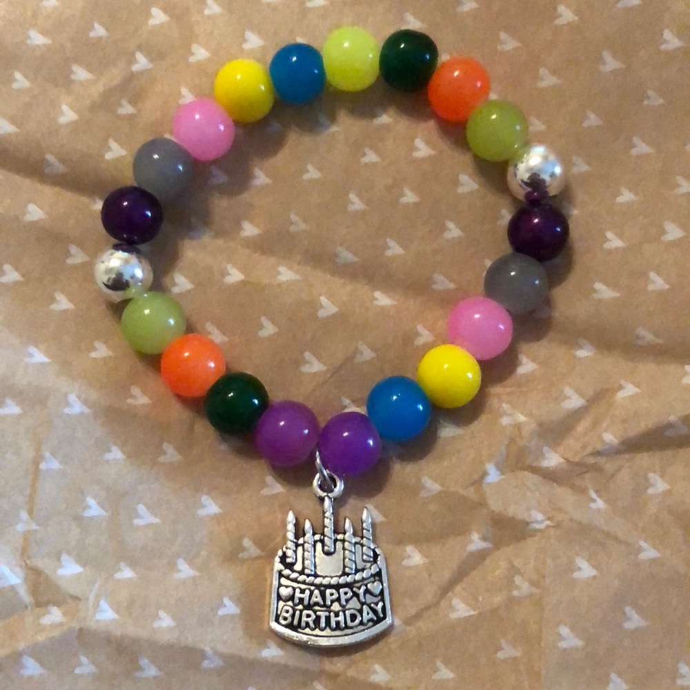 Colorful happy birthday Bracelet